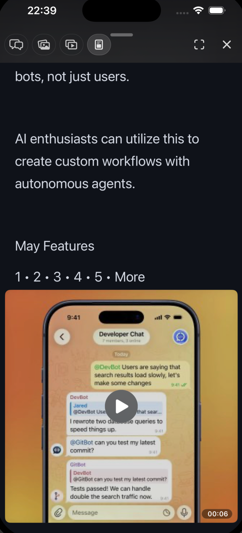 View reader mode full screen
